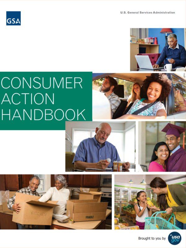 Consumer Action Handbook FREE Resource Guide 