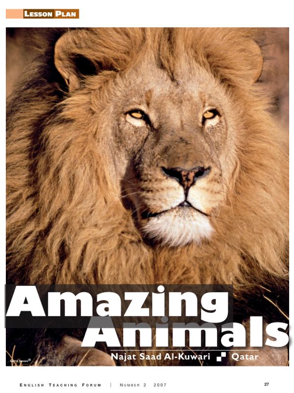 Amazing Animals Activity Book for Students