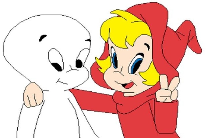 cute happy ghost cartoon