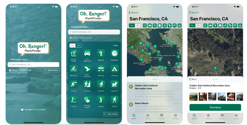 National Park Finder App